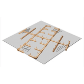 Original Brass Burner/Square Plate - CFB450